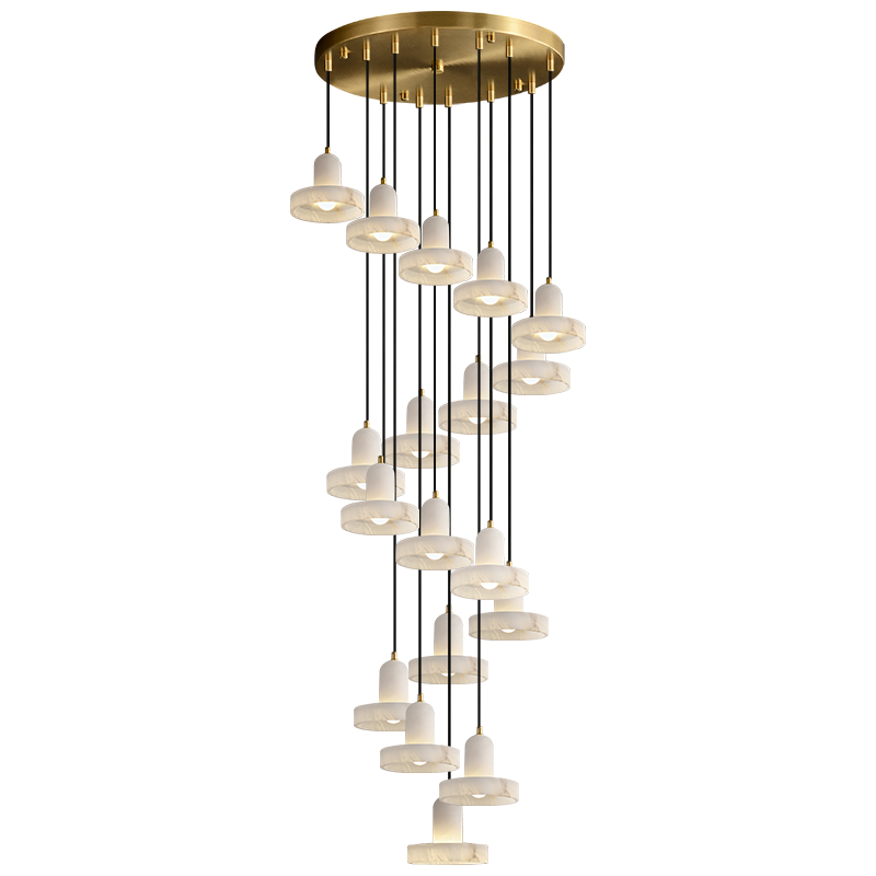 hot selling wholesale high quality conference room  bedside bar restaurant marble brass  pendant chandelier